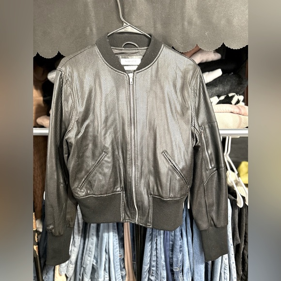 Women’s Noize Faux Leather Bomber - Picture 1 of 7